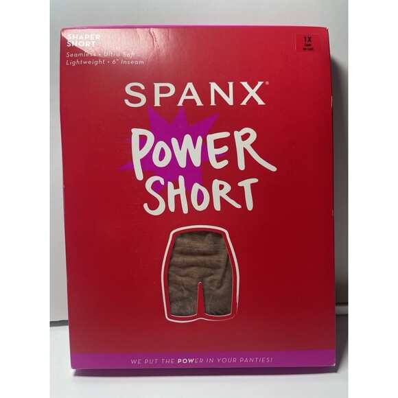 SPANX Shaper Short In Cafe Au Lair Sz 1X New - Picture 1 of 5